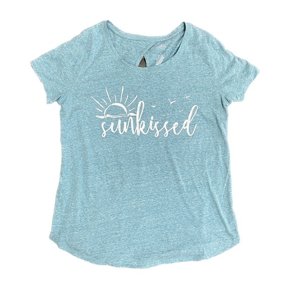 St. Johns Bay Active Keyhole Sunkissed Sun Kissed Tee Size Large - Picture 3 of 5